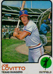 1973 Topps Baseball Cards      276     Joe Lovitto RC